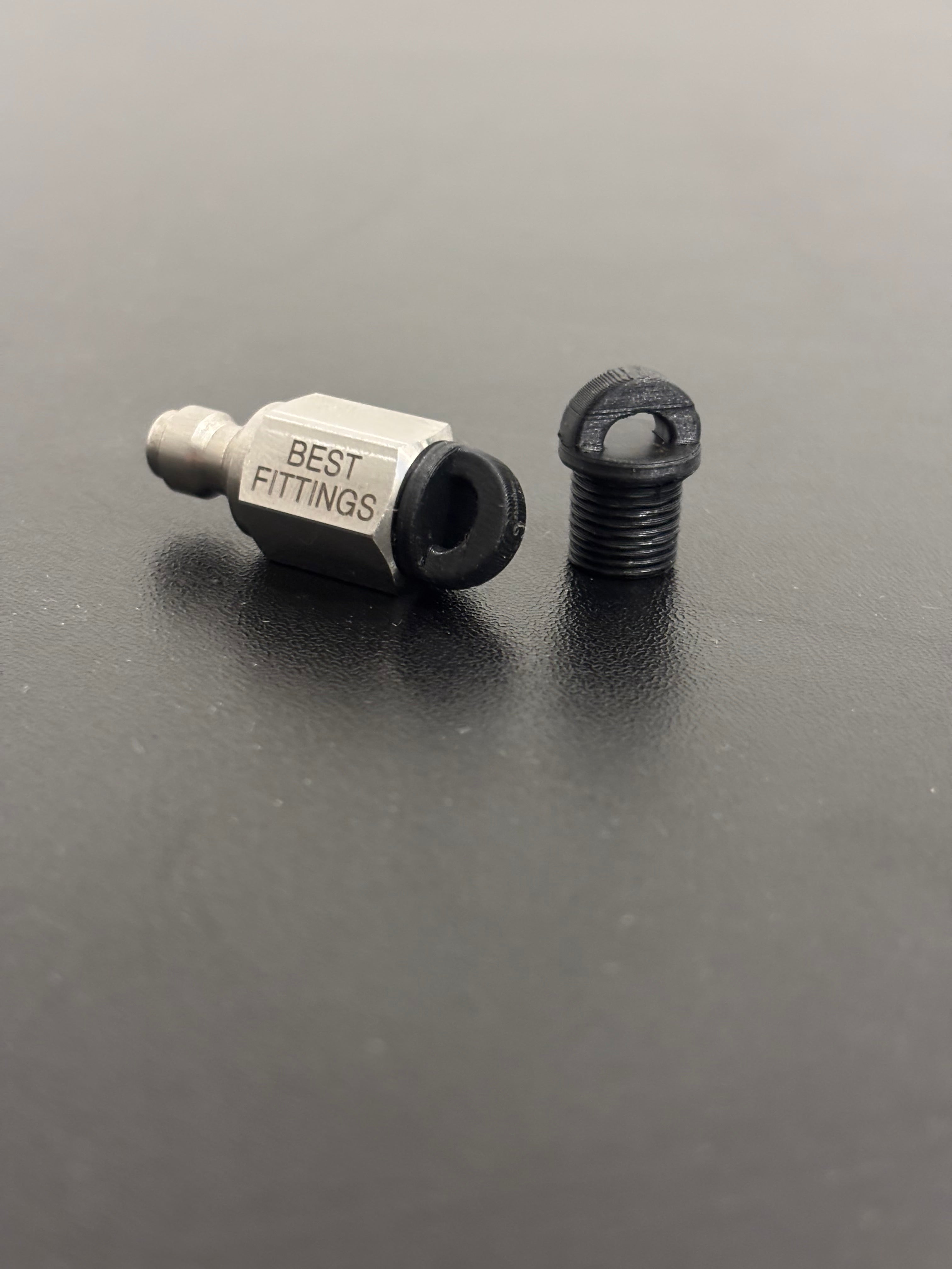 1/8" BSPP Keyring Style Dust Insert | Threaded Fitting Dust & Debris Cover