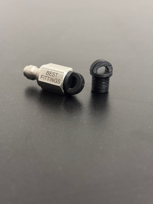 1/8" BSPP Keyring Style Dust Insert | Threaded Fitting Dust & Debris Cover