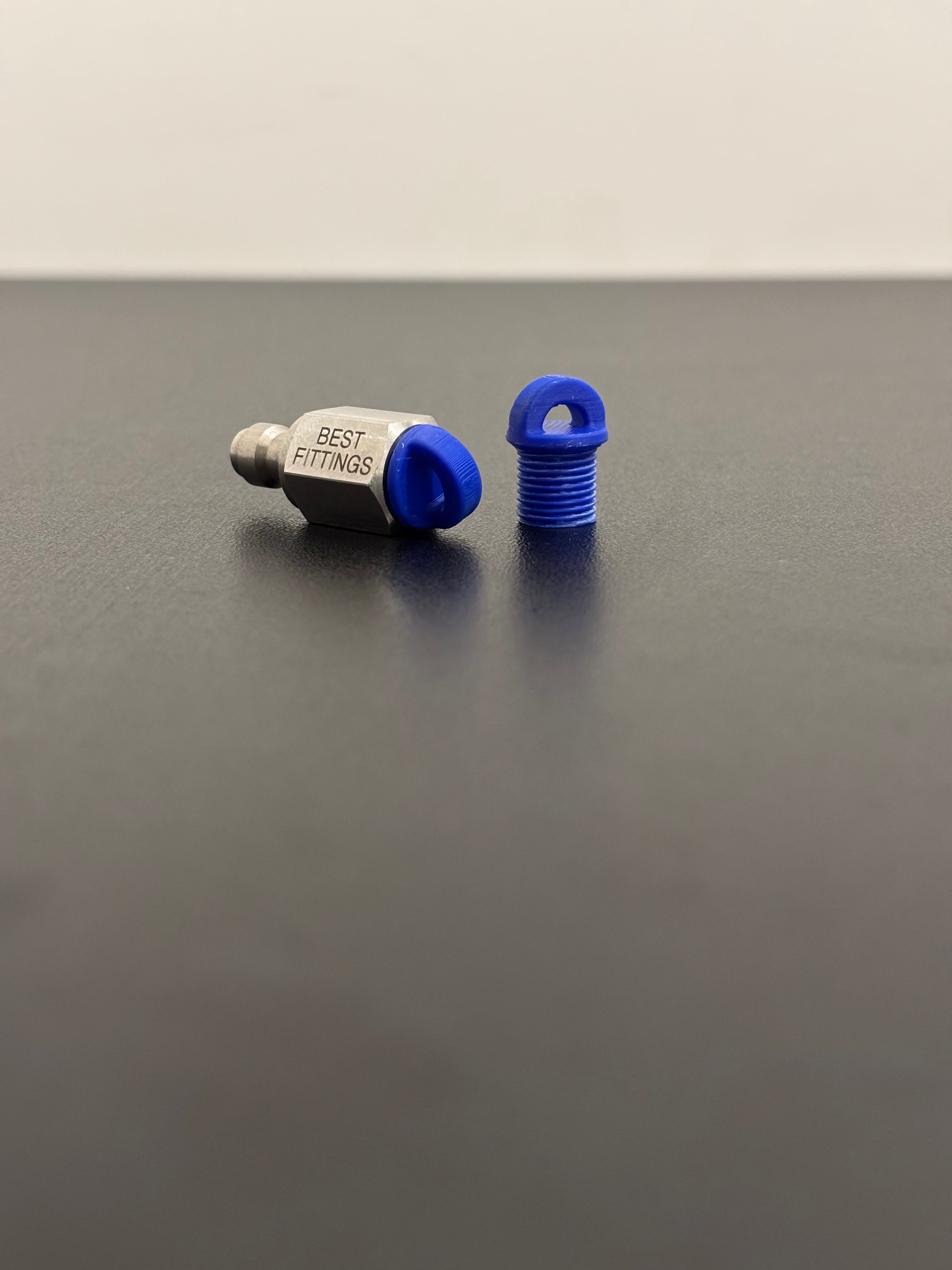 1/8" BSPP Keyring Style Dust Insert | Threaded Fitting Dust & Debris Cover