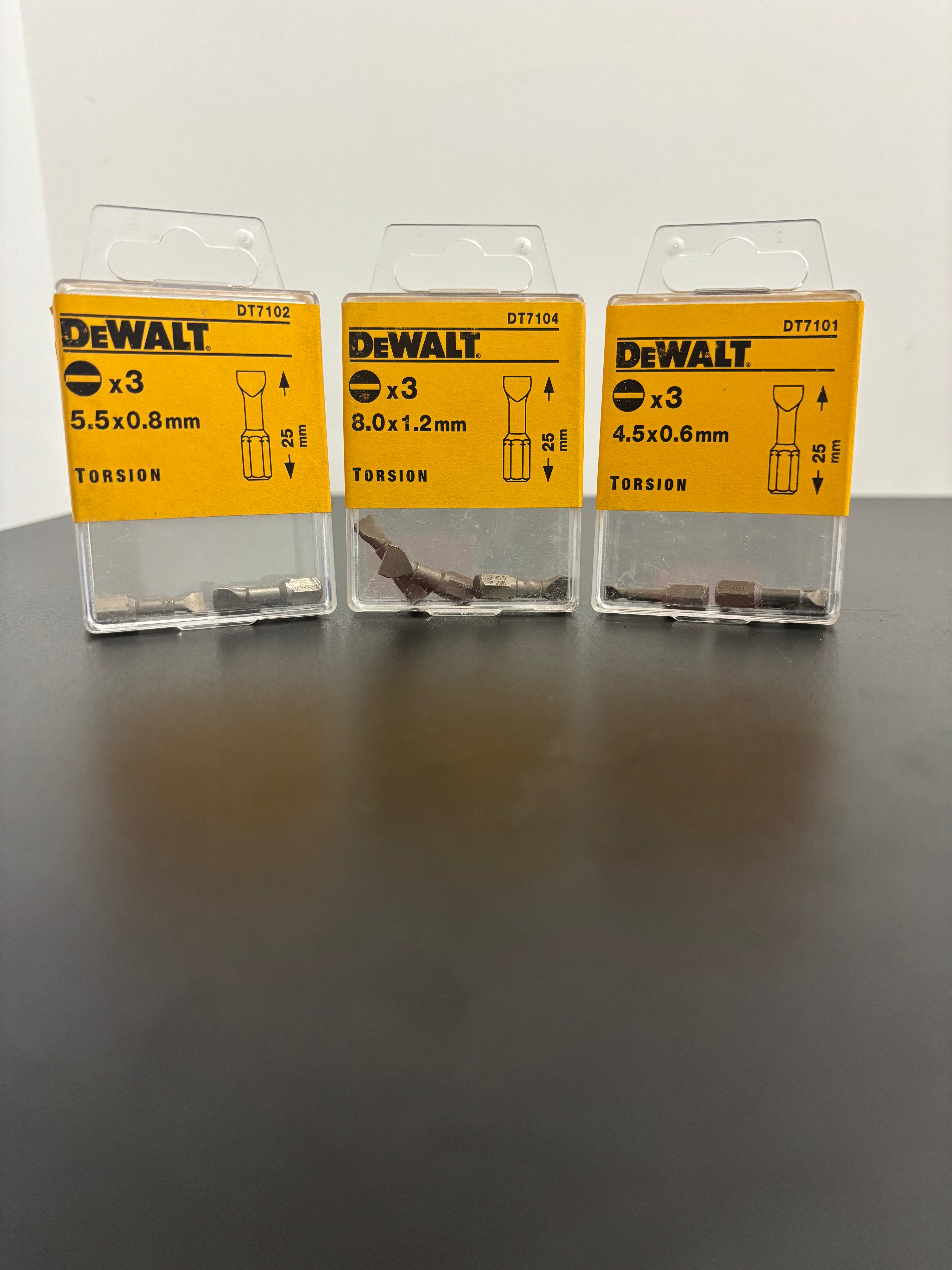 Dewalt Flat Screwdriver Bits